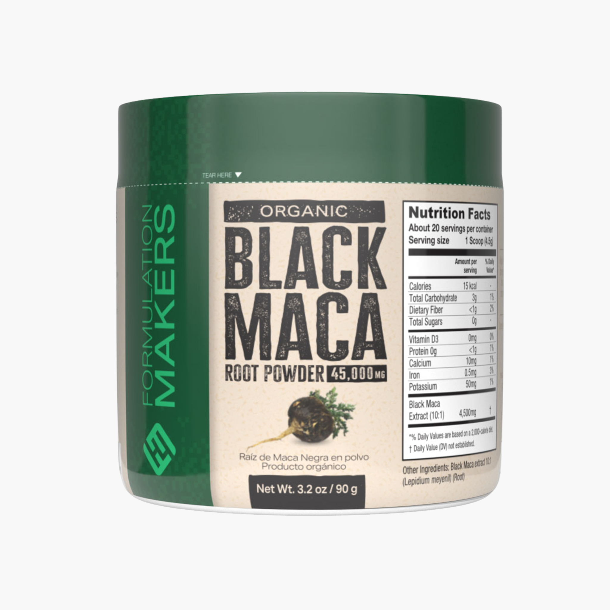Black Maca en Polvo, 90 g